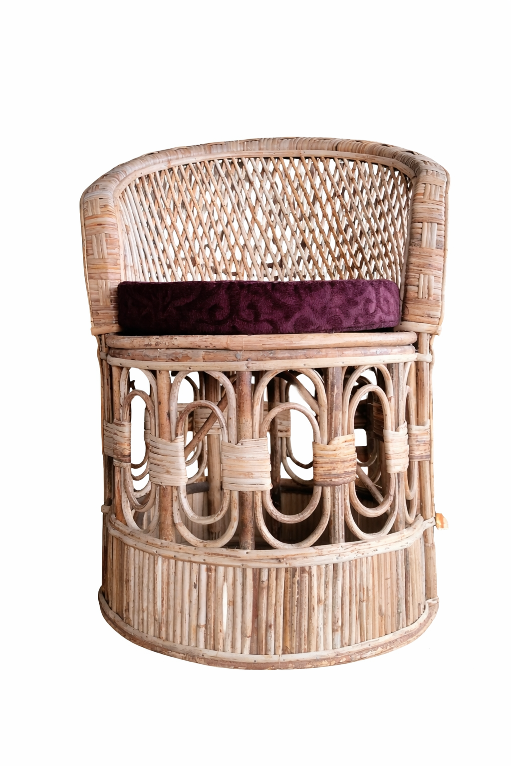 Handmade Cane Accent Chair