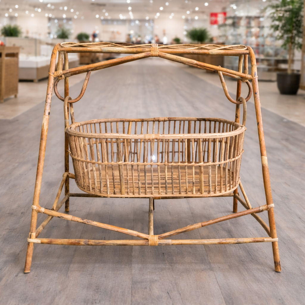 Handmade Cane Jhula for Baby - Image 2