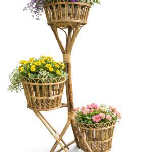 Natural Cane Flower Pot Stand
