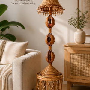 Handwoven Rattan FloorLamp_FL01